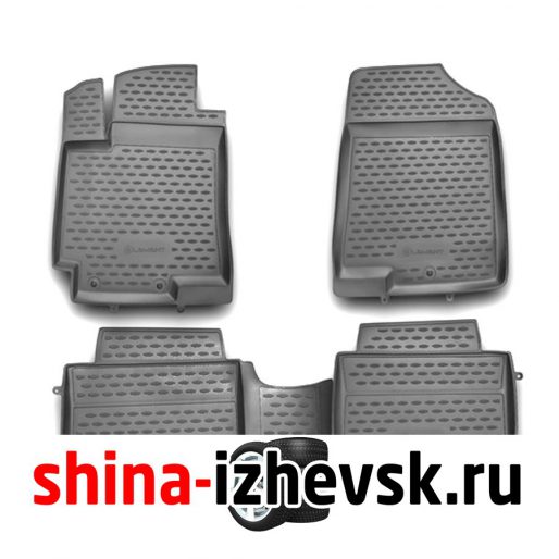 Коврик Autofamily коврик в салон полиуретановый серый для HYUNDAI Solaris sd 2010-2014 в Ижевске